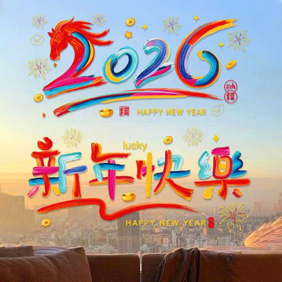 9 Pcs Window Clings for Chinese New Year Reusable Static PVC Window Sticker for Home