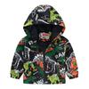 Boys and Girls Casual Fashion Jacket In Small Children Cute Wind Printed Hooded Jacket Coat