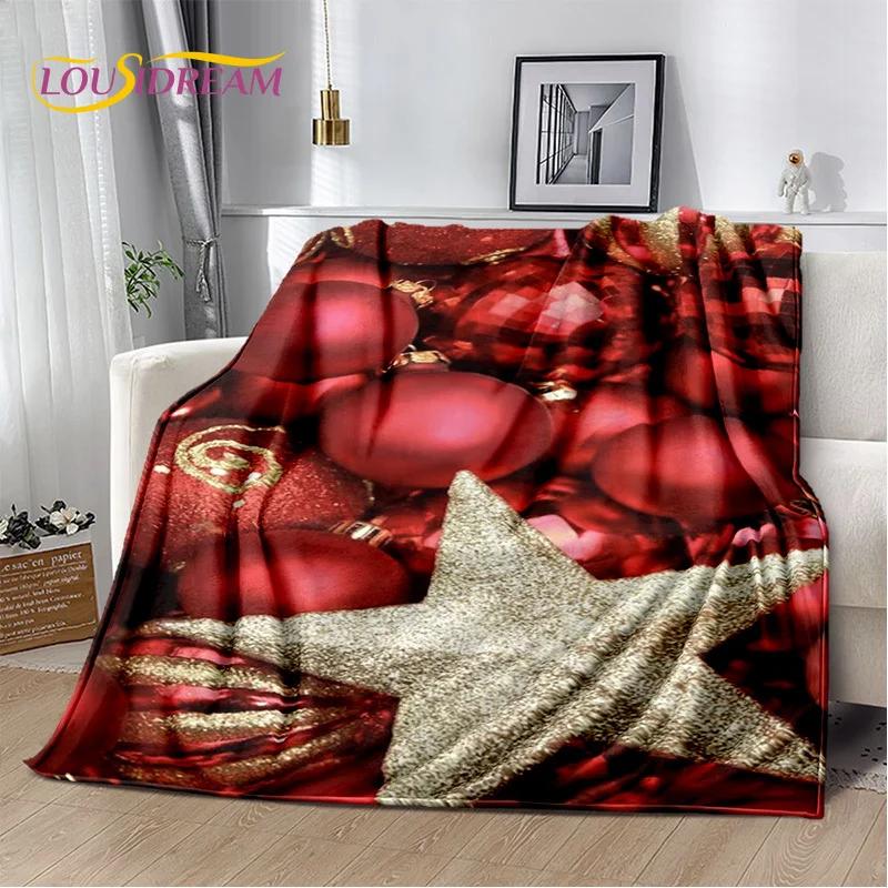 Merry Christmas Tree Santa Claus Gift Plush Blanket,Flannel Blanket Throw Blanket for Living Room Bedroom Bed Sofa Picnic Hiking