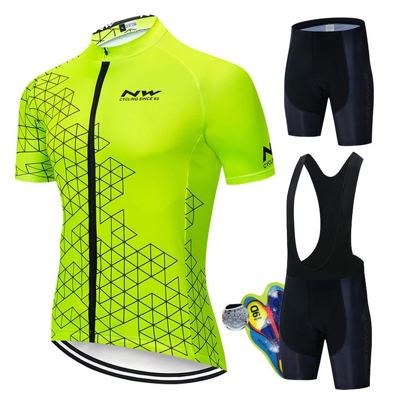 Men Women Cycling Jersey Set Short Sleeve Breathable Quick Dry Bike Sportswear Riding Apparel