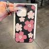 Розовые Цветения Вишни Чехол из Искусственной Кожи для Телефона iPhone 17 Air 16 E 15 14 Plus 13 12 11 Pro Max XS Max Мягкий Силиконовый Чехол