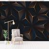 Современные Простые 3D Стерео Абстрактные Черные Геометрические Настенные Обои Офис Гостиная ТВ Диван Фон Настенный Декор Papel Tapiz