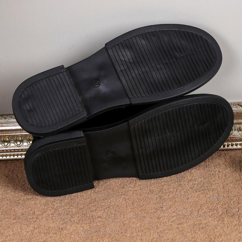 2025 Новые модные универсальные женские осенние туфли на квадратном каблуке для офиса, черные женские туфли-оксфорды на плоской подошве, большого размера, Zapatos Mujer