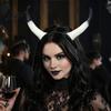 Snap-on Horn Accessories Halloween Ram Headband, Detachable Devil Headpiece for DIY Headband Kit Carnival Party, Festival Cosplay Hair Accessory,