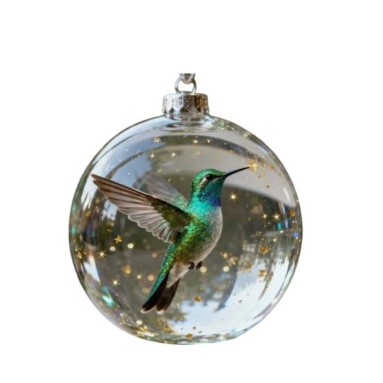 Птицы 2D Акриловые Рождественские Украшения Декоративные Фигурки Диких Животных Морская Тематика Тематический Декор Подарок для Любителей Природы Праздничные Украшения