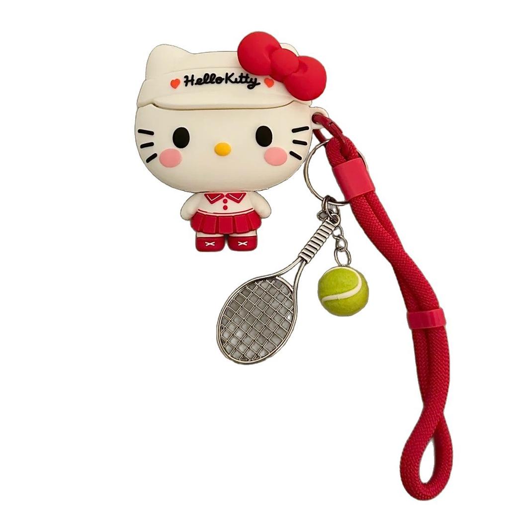 Cute sportswear kt cat AirPods pro1 apple bluetooth headset case 1/1 generation cartoon protective case is suitable for