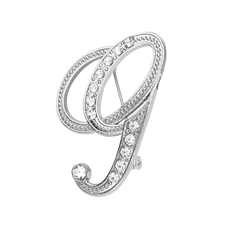 1шт кристалл 26 английских букв брошь булавка пара мемориальные украшения любовь подарки