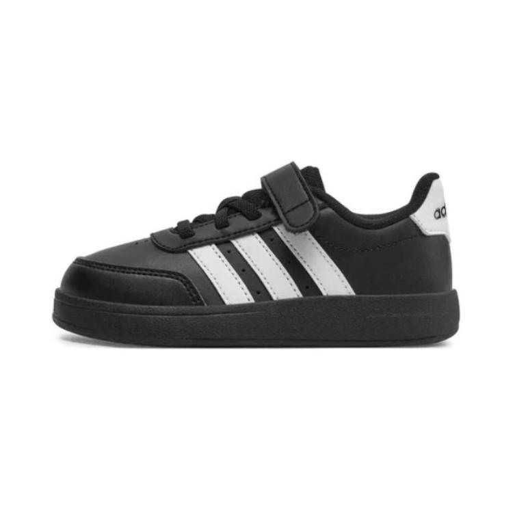 Adidas BREAKNET 2.0 Slip Resistant Abrasion Resistant Low top Kids' Skateboarding Shoes Black IE3793
