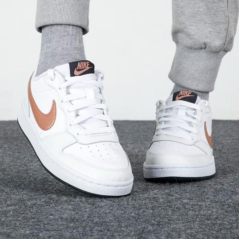 Nike Court Borough Low 2 GS 'White Metallic Red Bronze' Sneakers BQ5448-116