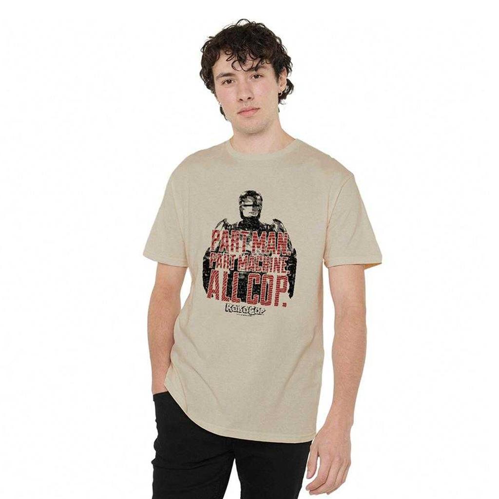 Robocop Unisex Adult Tagline Vintage T-Shirt