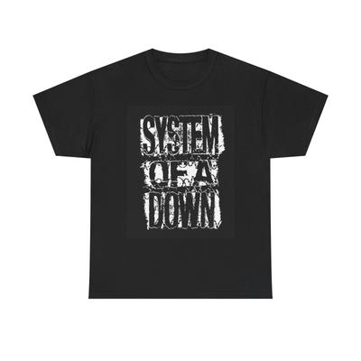Футболка System of a down графический арт рок метал группа Унисекс Плотный Хлопок