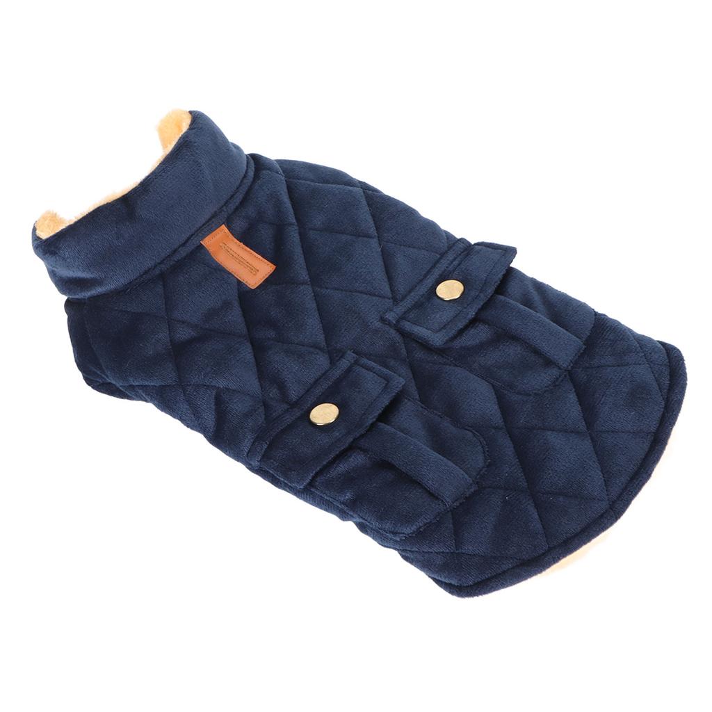 Теплая куртка для собак, модная ветрозащитная, уютная, утолщенная, удобная зимняя куртка для собак с карманом для домашних животных