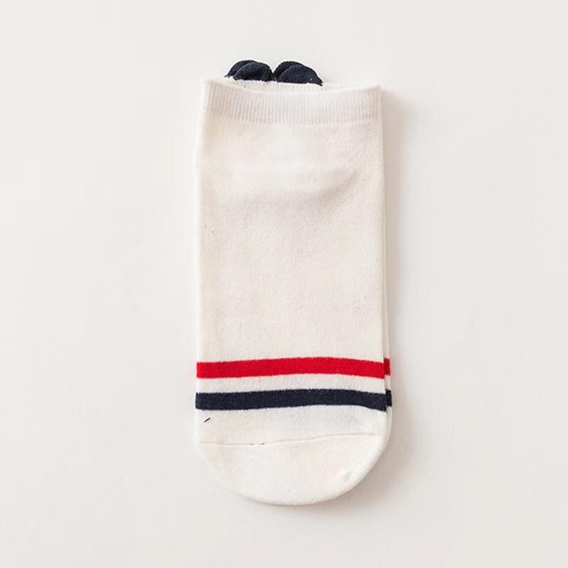 Женские забавные носки до щиколотки, новинка, мода, мультяшный каблук, сердце, низкие носки, милый принт, летние хлопковые короткие носки