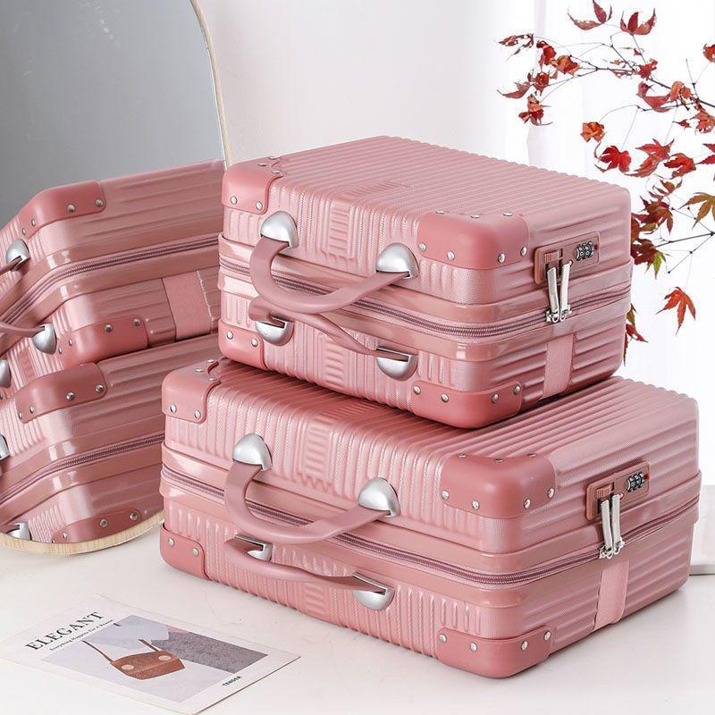 16-inch Carry-On Suitcase & 14-inch Cosmetic Bag Set: Portable Handbag & Gift Box with Password Protection for Men & Women.