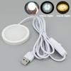 5V 3w USB Light White Warm LED Under Cabinet Puck Switch Case Shelf Counter Lighting Caravan Camper Motorhome Interior Spot Lamp