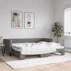 VidaXL Daybed with Pull-out Bed Dark Grey 90x190 Cm Fabric 3196589