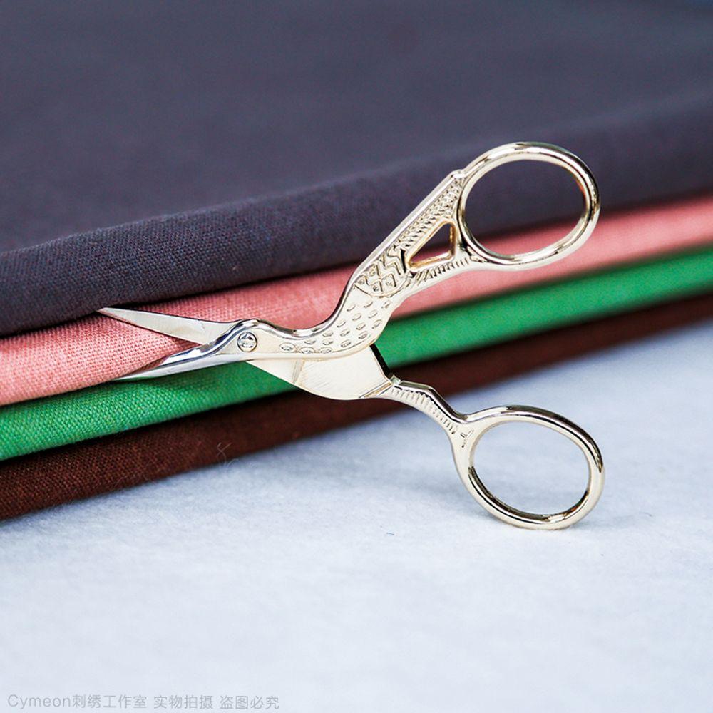 Stainless Steel Vintage Bird Crane Embroidery Nail Art Scissors Tailor Scissors Sewing Tool Shears