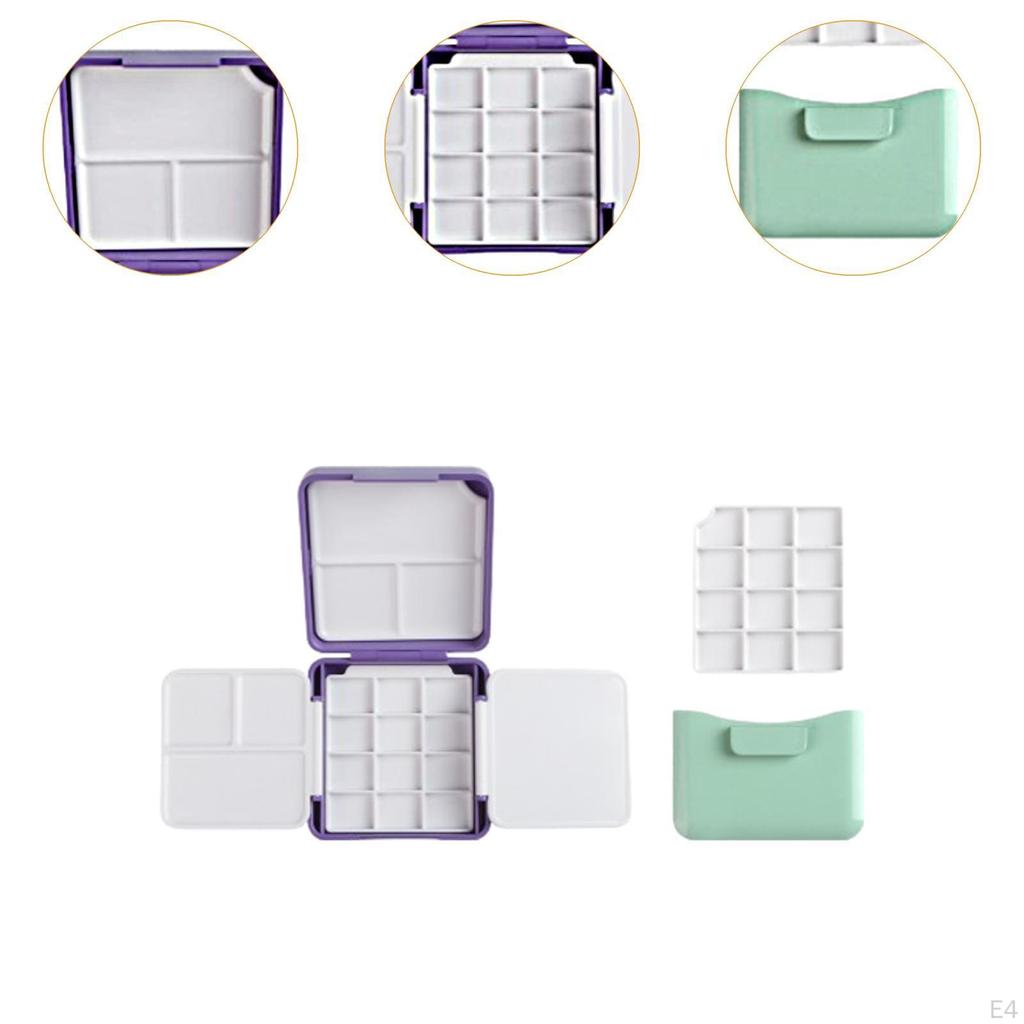 Палитра для акварели, коробка с красками, пустая для профессионалов-новичков с мойкой для кистей, поддон для смешивания гуаши