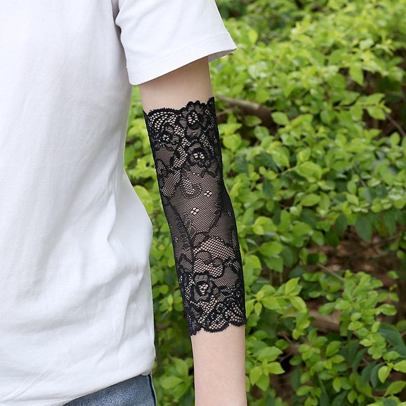 1 пара солнцезащитных рукавов для танцев, коротких защитных запястий, летних, закрывающих шрамы, модных перчаток для вождения, открытых пальцев