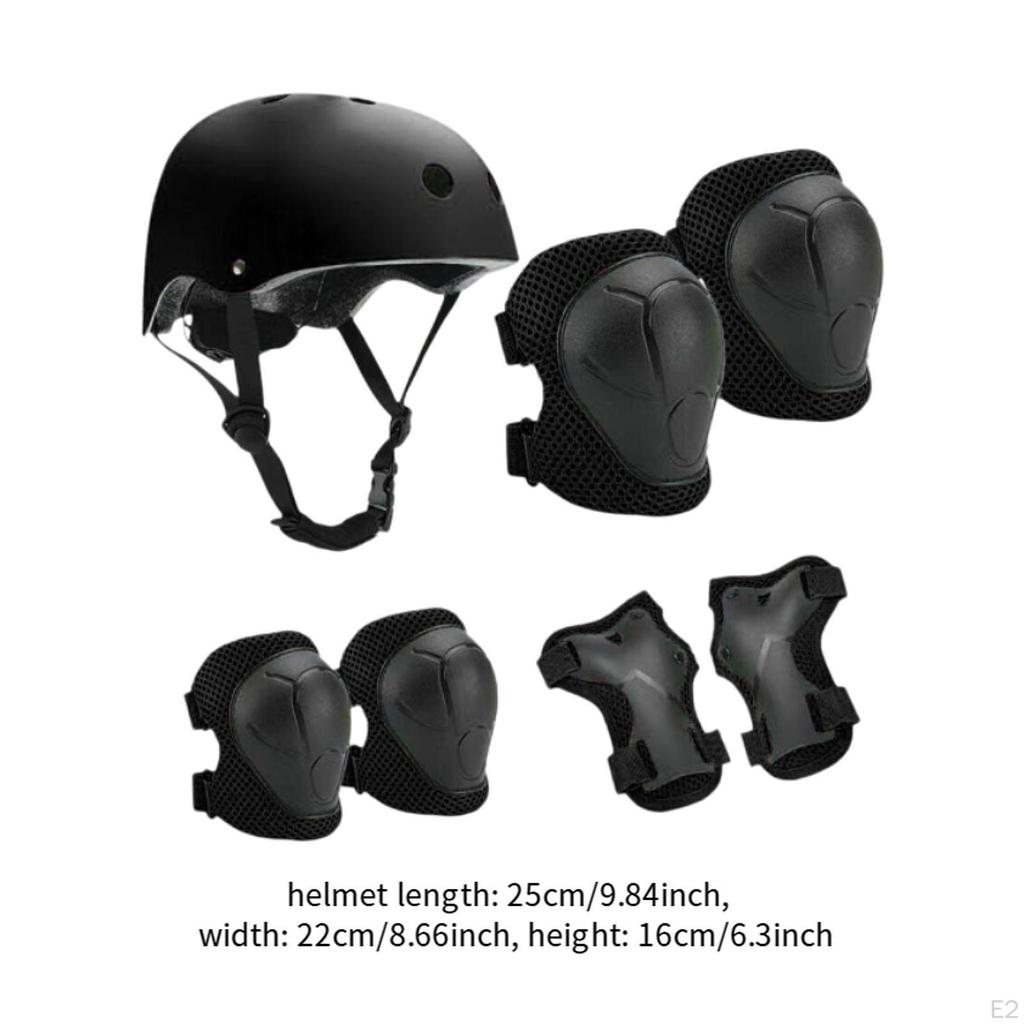 7 предметов детский велосипедный шлем защитный комплект для рук налокотники наколенники подростковый детский скейтборд