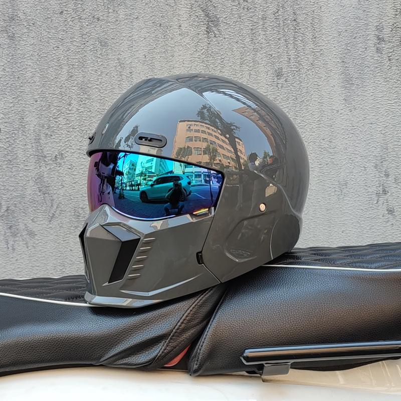 Новый Scorpion Retro Motorcycle Cascos Moto Locomotive Personality Многоцелевой комбинированный шлем Half ML XL XXL XXXL