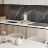 Self-Adhesive Vinyl Flooring With Graphics For Kitchen 100x50 cm Elegant Marble with Veins