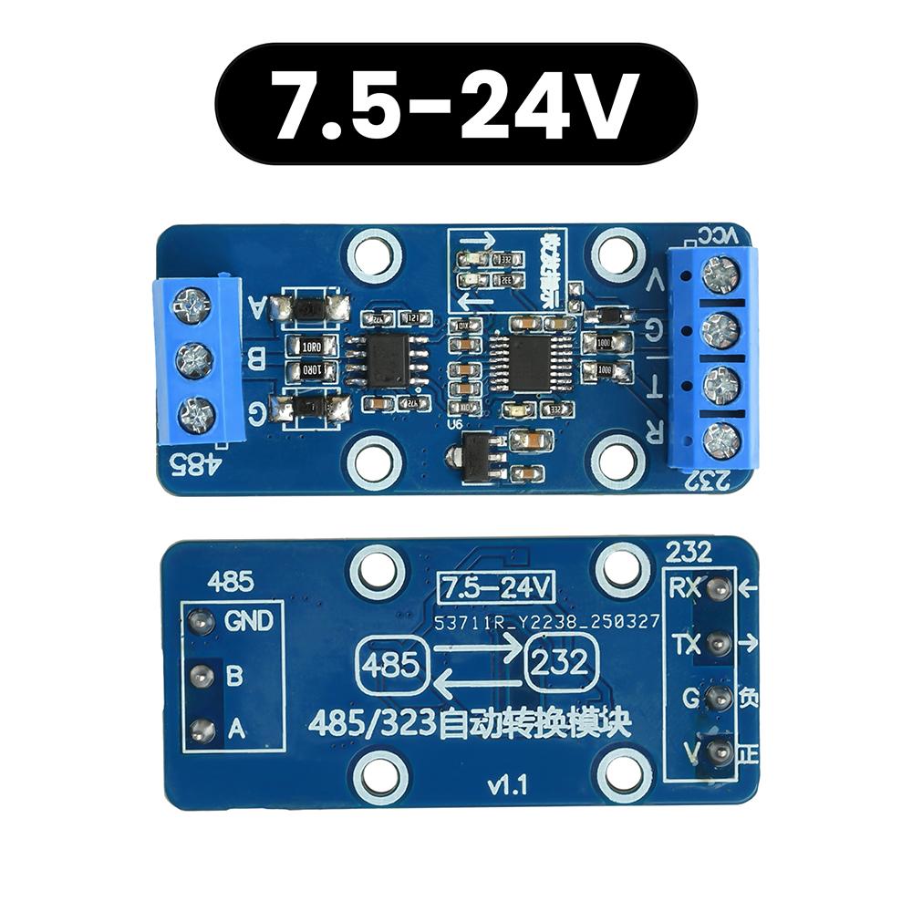 RS232 to RS485 Converter Module Serial Port Converter Module Converts RS232 Signals to RS485 Signals for PLC Communication