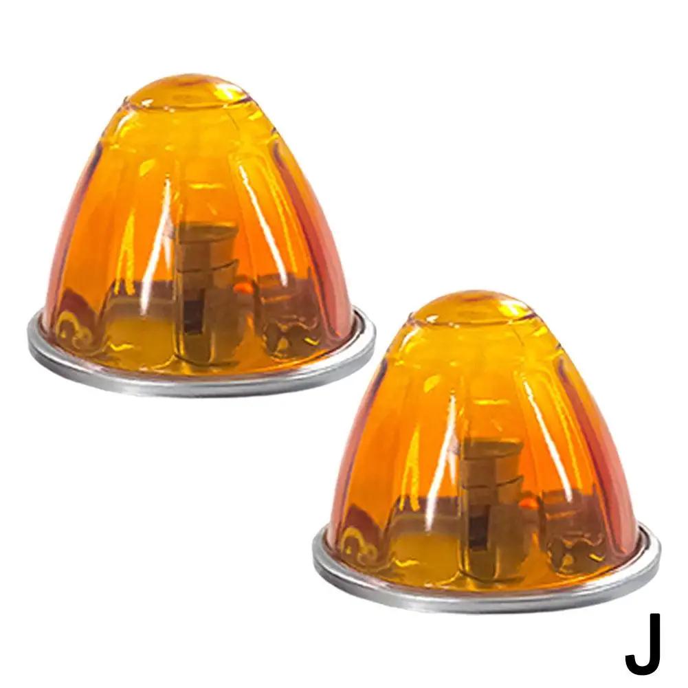 Автомобильный светодиодный сигнальный фонарь, высокая яркость, низкое энергопотребление, стеклянный фонарь, боковой фонарь для автофургона, боковой фонарь для грузовика, индикатор Q8O5