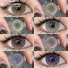 New 1pair Colored Contact Lenses for Eyes Gray Contacts Lenses Fashion Blue Eye Lenses Purple Lens Yearly Korean Lenses