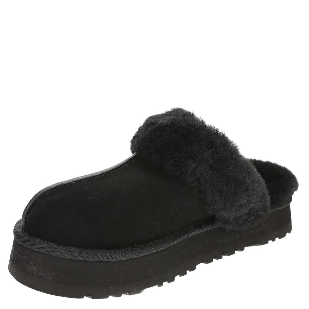 UGG Disquette Shearling Size 7 Slip-On Boots, Black, Women's, (Approx. 24.0cm), 1122550, Black.
