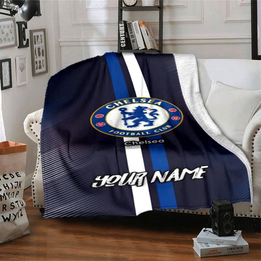 Chelsea Fc Football Player Blanket Soft Warm Cozy Suitable for Office Chair Sofa Bed Four Seasons Multipurpose Modern