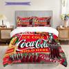 Vintage Cocacola Set Threepiece Set 1 Duvet Cover 2 Pillowcase Without Core Bedding Set Duvet Cover And Pillowcase Soft And Comfortable