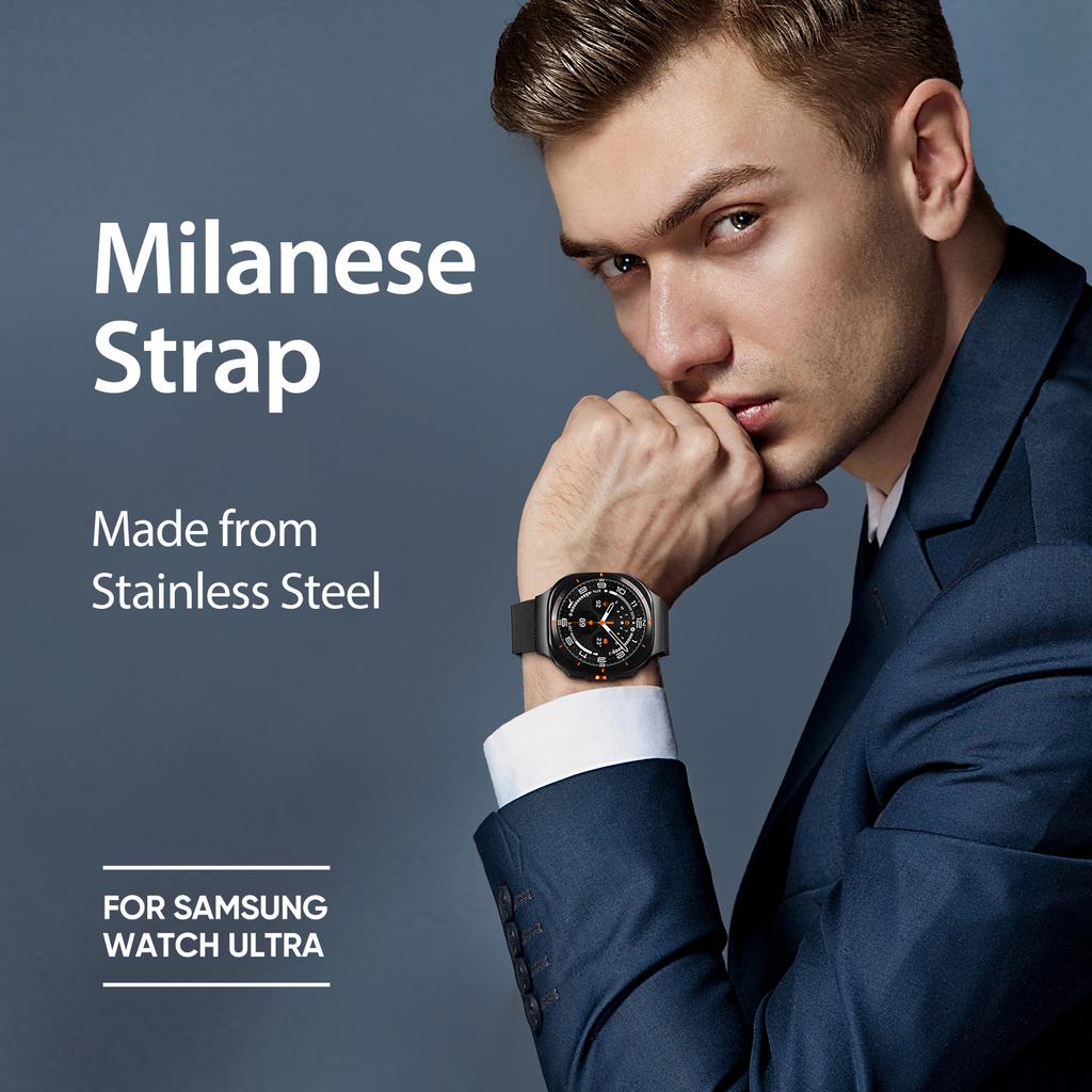 DUX DUCIS For Samsung Galaxy Watch Ultra 47mm Magnetic Milanese Watch Band Stainless Steel Strap