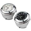 22mm 25mm Universal Waterproof Motorbike Handlebar Dial Clock Temp Thermometer Handlebar Clock Watch Suitable for-Harley