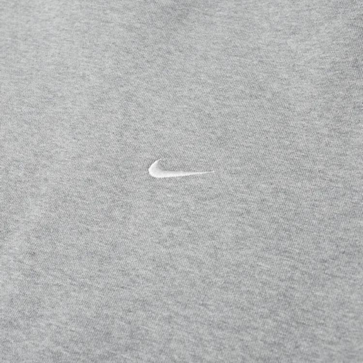 Nike Мужские топы Solo Swoosh из флиса Crew серого цвета CV0554-063