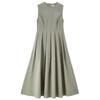 Giordano Women's Sleeveless Pleated A-Line Dress