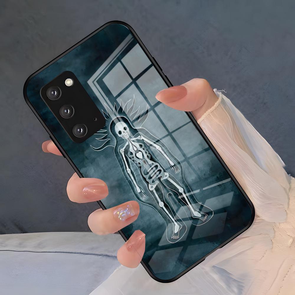 Чехол для телефона Band G-Gojira для Samsung A25 A13 A33 5G A54 A36 A35 A56 A52 A14 Ударопрочная стеклянная крышка