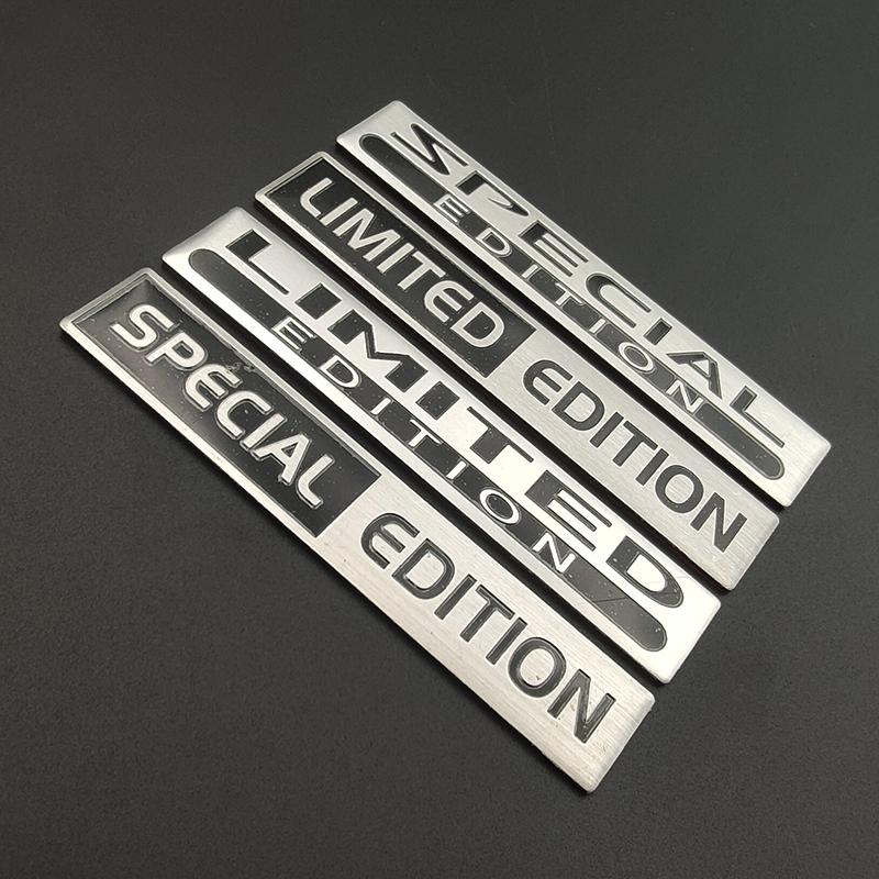 3d Aluminium Special Edition Logo Limited Edition Emblem Sticker Car Interior Exterior Decoration Decal Motorcycle Accessories