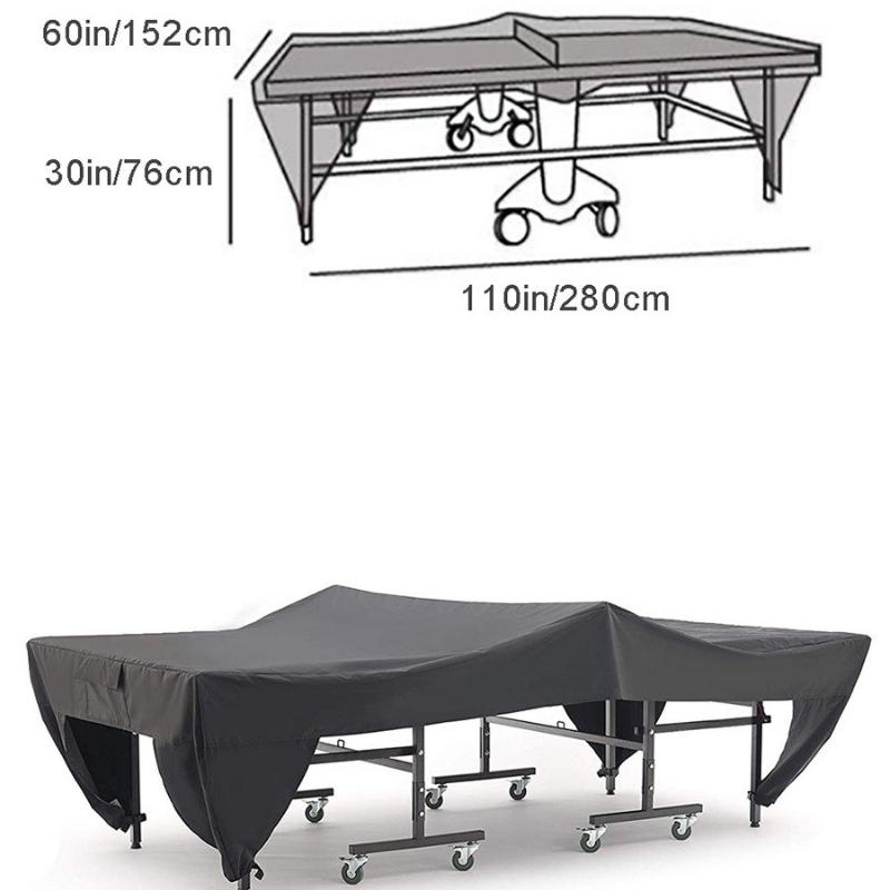 Oxford Cloth Table Tennis Cover Indoor Outdoor Waterproof Dustproof Table Tennis Table Cover with Cloth Dust Cover 210/420D