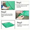 Indoor Green Plant Square Transplanting Potting Mat Foldable Waterproof Thickened Gardening Mat for Transplanting and Mess Control
