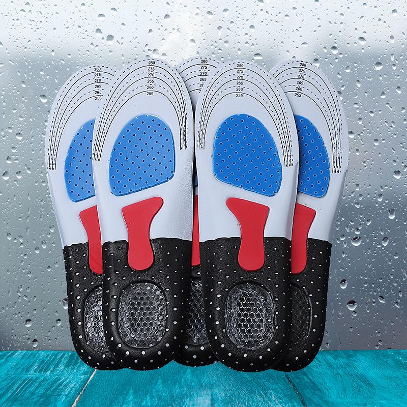 Composite Breathable Cushioning Sports Insoles for Men - Shock Absorption, Latex Pad, Thickened Military Training Design