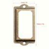 10pcs Vintage Antique Brass Label Holders for Drawer Cabinet Frames with Screws, Classic Design Iron Office Storage Supply Tags