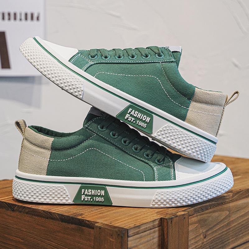 Молодежные парусиновые туфли 2025 новая летняя дышащая плоская подошва низкий верх тканевые туфли модные универсальные повседневные туфли высокая ценность