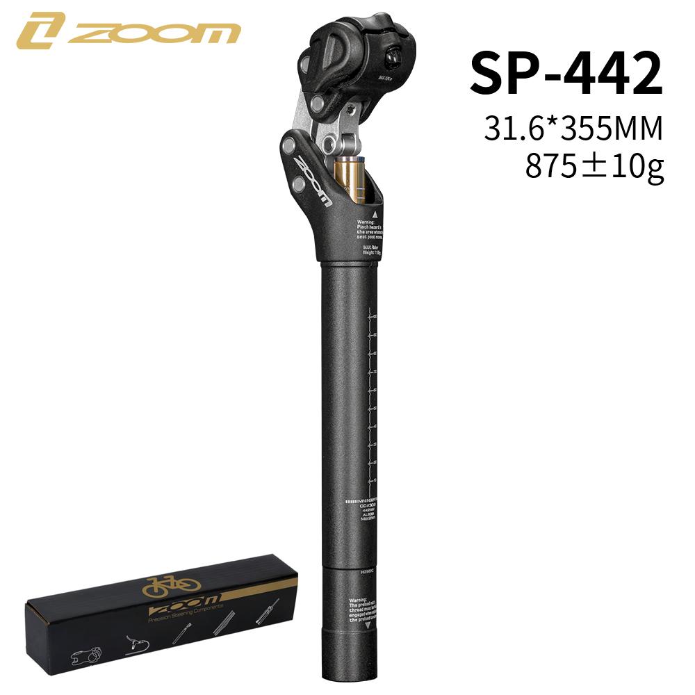 ZOOM Амортизирующий Подседельный Штырь для Горного Велосипеда Велосипедный Подседельный Штырь Dropper Ручной Ход Высоты Подвеска 27.2/30.9/31.6мм Подседельная Труба Велосипеда
