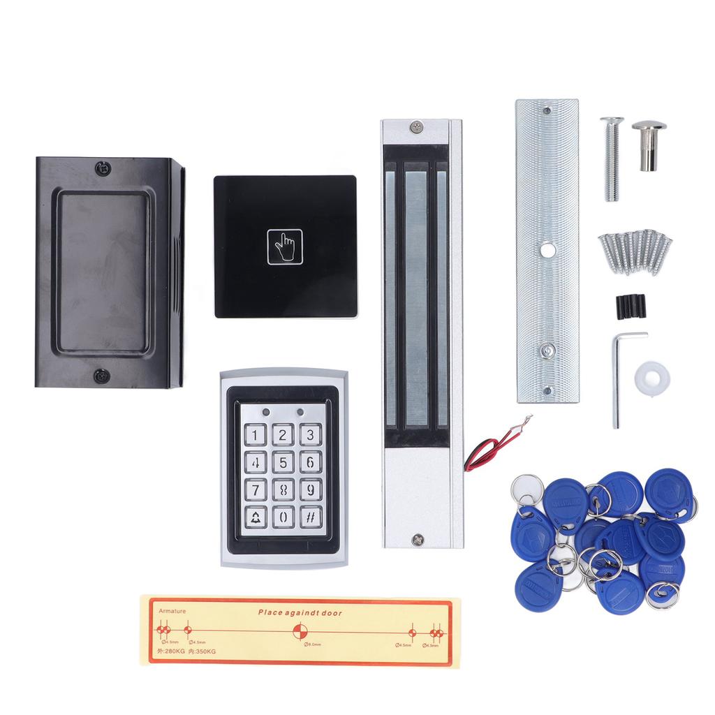 Door Access Control System DC 3A 36w Proximity Keypad Door Entry Access Control Kit With 10 Key