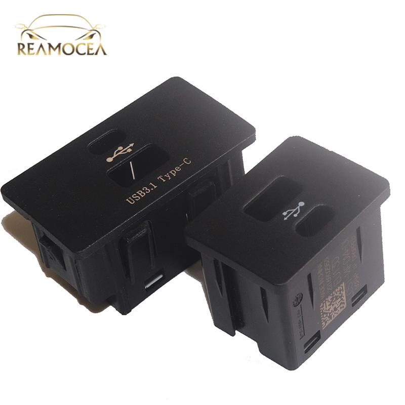 Reamocea 1x Black Plastic Car USB Carplay Box Hub Cover Moulding Fit For Ford Interface Module Sync3 Multi-media No inner Units