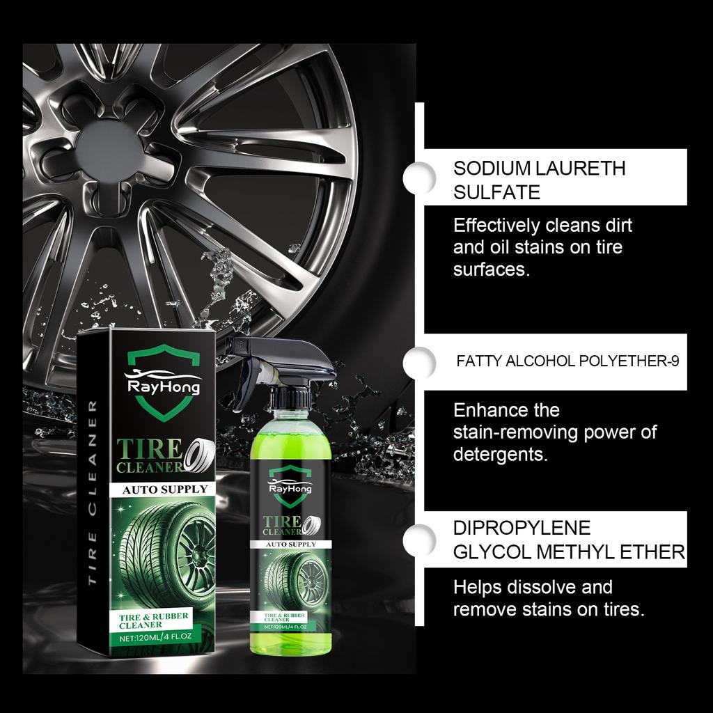 Очиститель колес Rayhong Wheel Wheel Удаление пятен на колесах Антивозрастной ремонт Техническое обслуживание Чистящее средство для ежедневного ухода