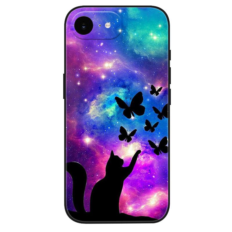 For iPhone 17e Case Silicone Luxury Space Cute Painted Soft Bumper for iPhone 17e 2026 17 e Phone Cover TPU Funda Shockproof
