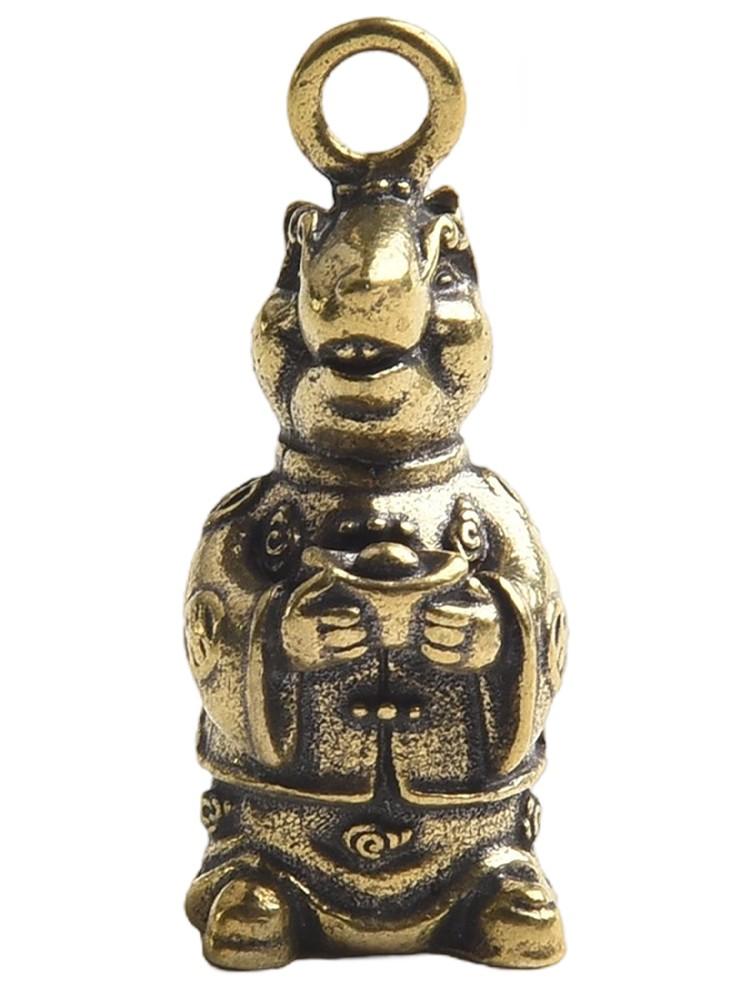 Antique Copper Animal Sculpture Vintage Brass Ornaments Handcrafted Statue