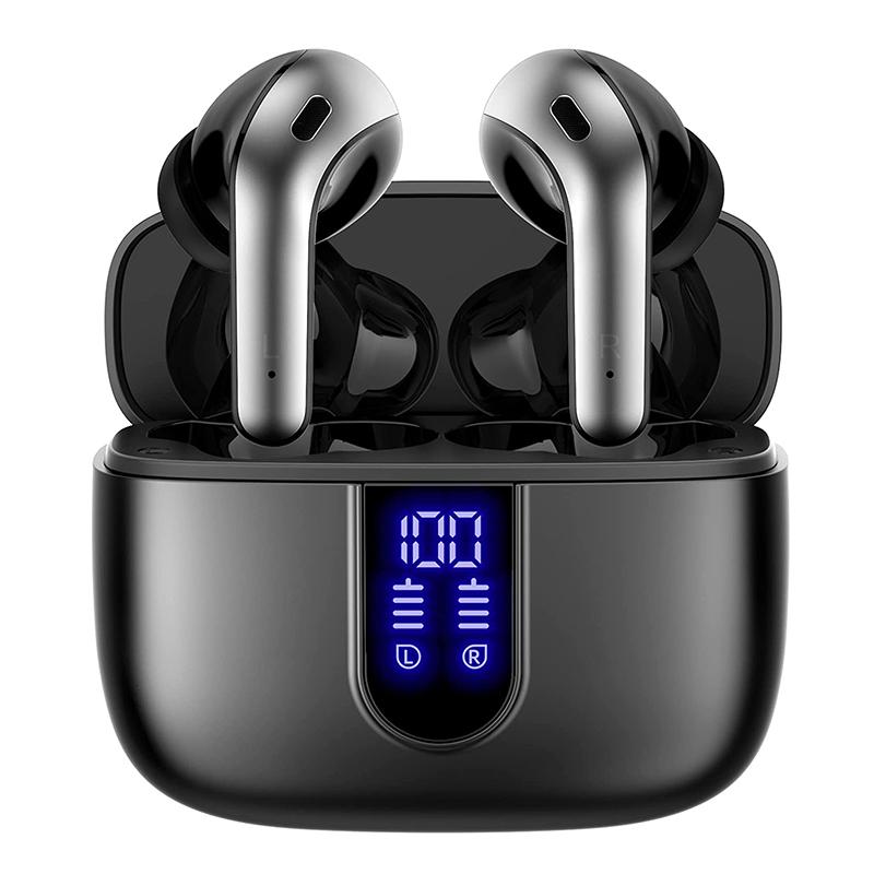 TWS 5.0 Bluetooth-наушники True Wireless Earbuds IPX5 Водонепроницаемые с чехлом для беспроводной зарядки Гарнитура с активным шумоподавлением